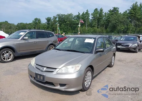 2004 Honda Civic Lx из США, поврежденный, VIN 2HGES16594H615254